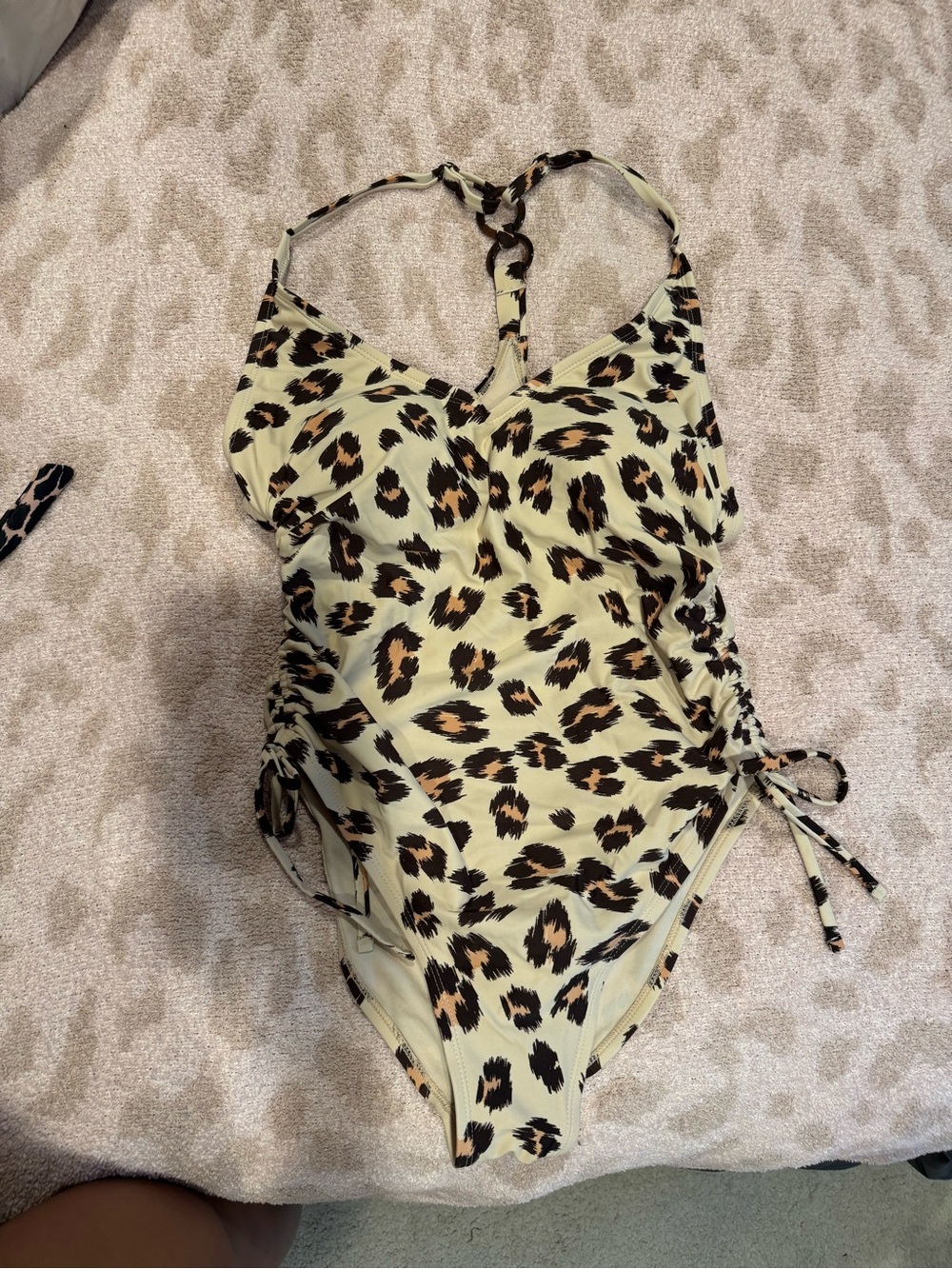 Women Leopard Print One-Piece Swimsuit